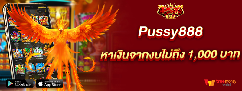 Pussy888 หาเงินจากงบไม่ถึง 1000 บาท