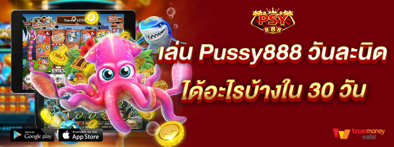 เล่น Pussy888 วันละนิด ได้อะไรบ้างใน 30 วัน